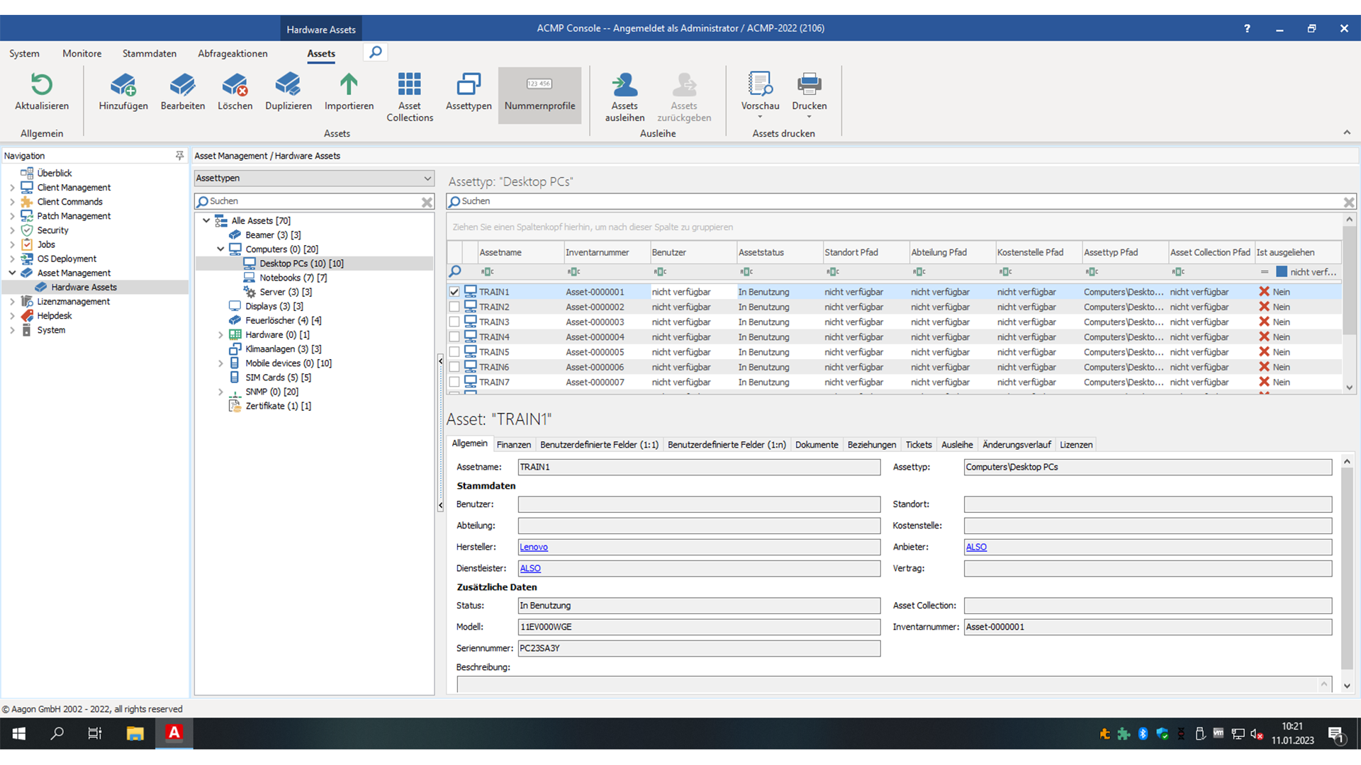 screenshot of ACMP Suite